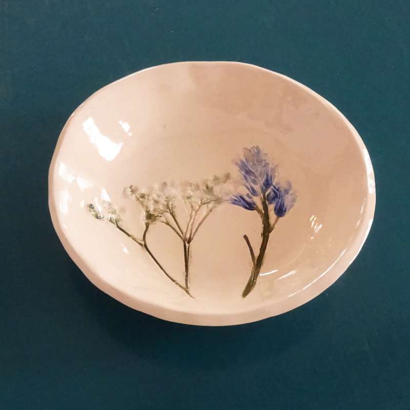 Cow Parsley and Bluebells Trinket Bowl 